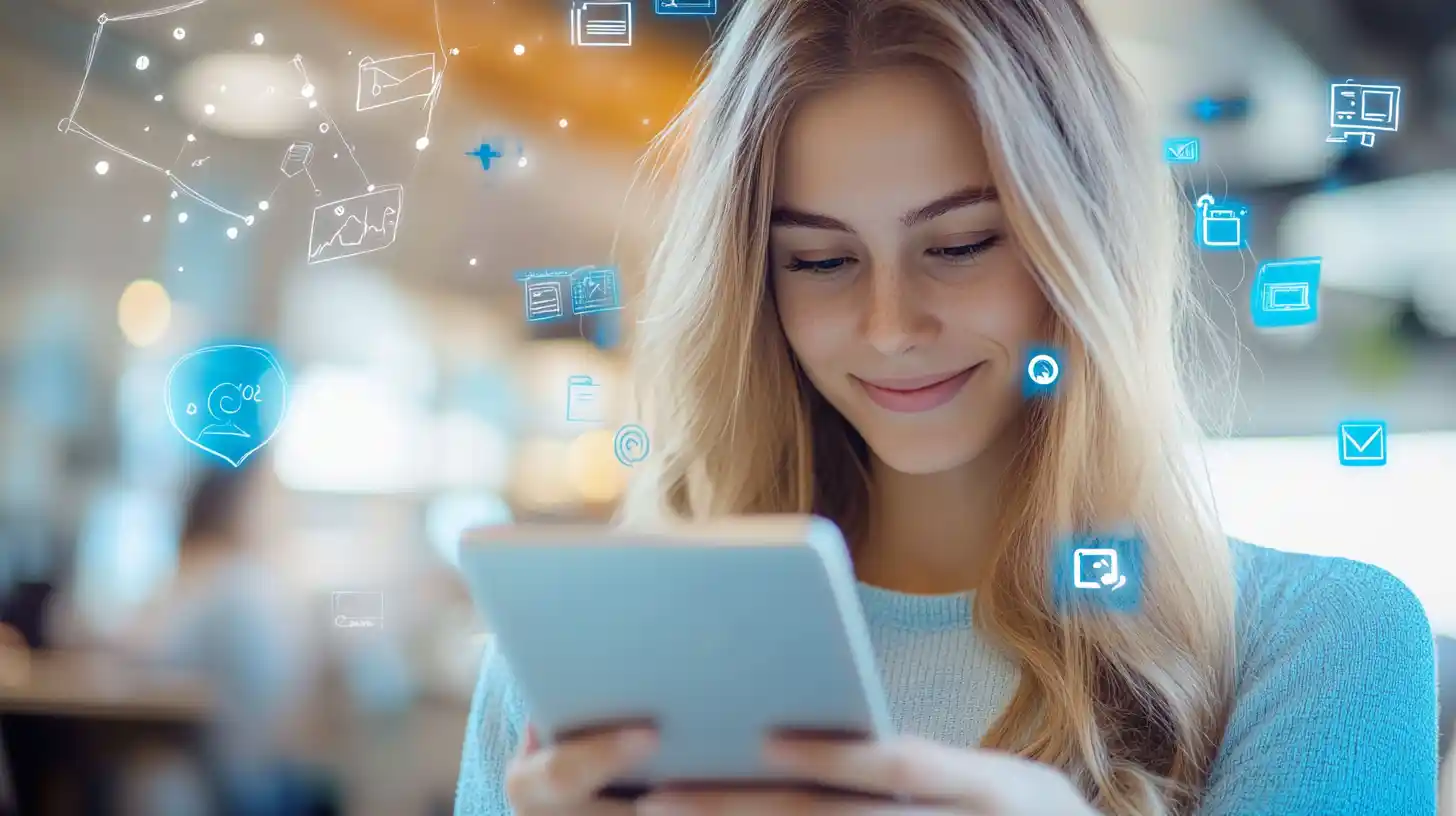 image d'article du blog deviens numérique représantant Le marketing digital, ommunity management, gestion des réseaux sociaux, création de contenu, identité visuel, communication