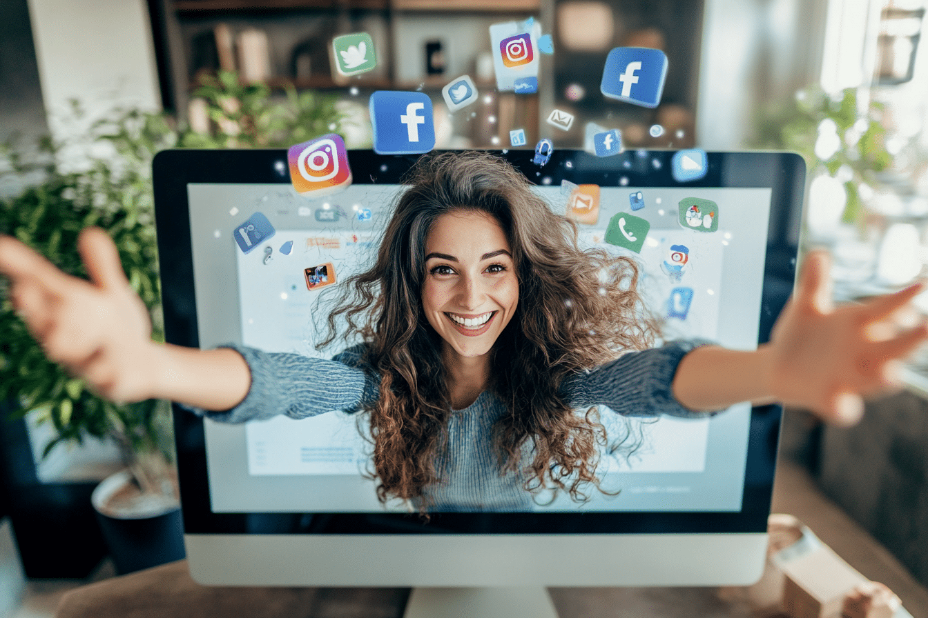 image d'article du blog deviens numérique représantant Le marketing digital, ommunity management, gestion des réseaux sociaux, création de contenu, identité visuel, communication
